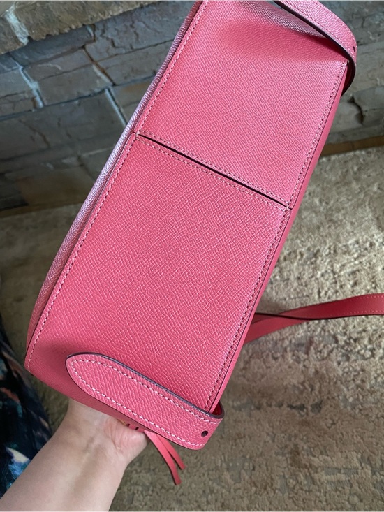 Coach Jordyn Watermelon Pink Pebbled Leather Backpack Retired Purse Handbag